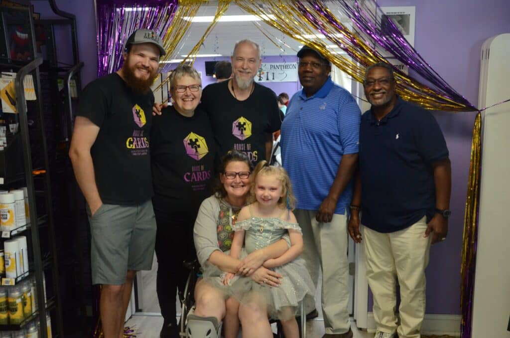 House of Cards mental health awareness event - Jimmy with Reid family.